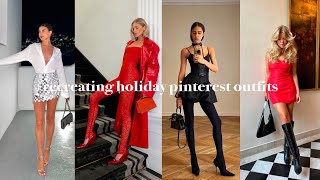 Recreating Holiday Pinterest Outfits | Christmas & New Year's