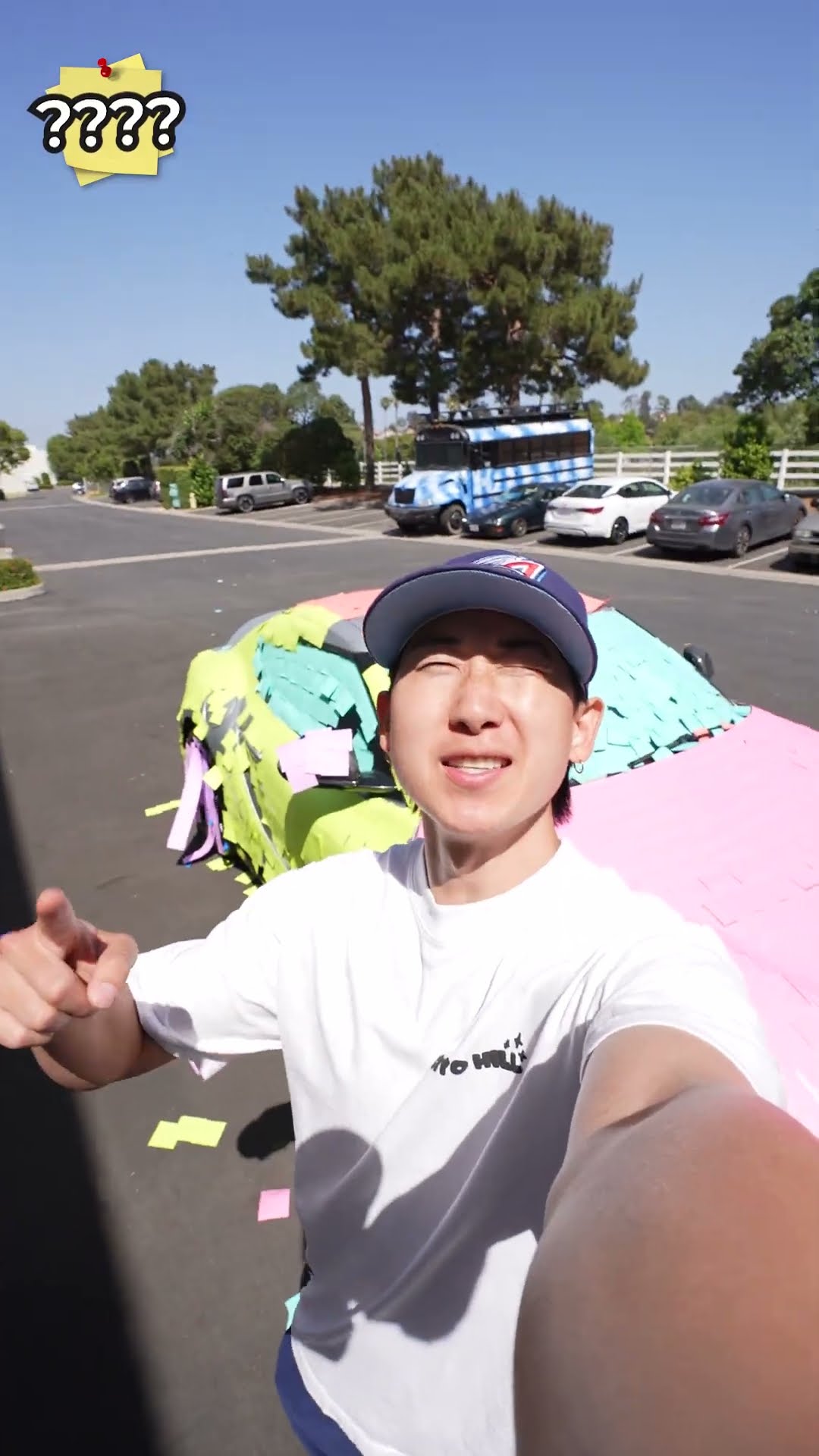 How many post-it notes does it take to cover a car?