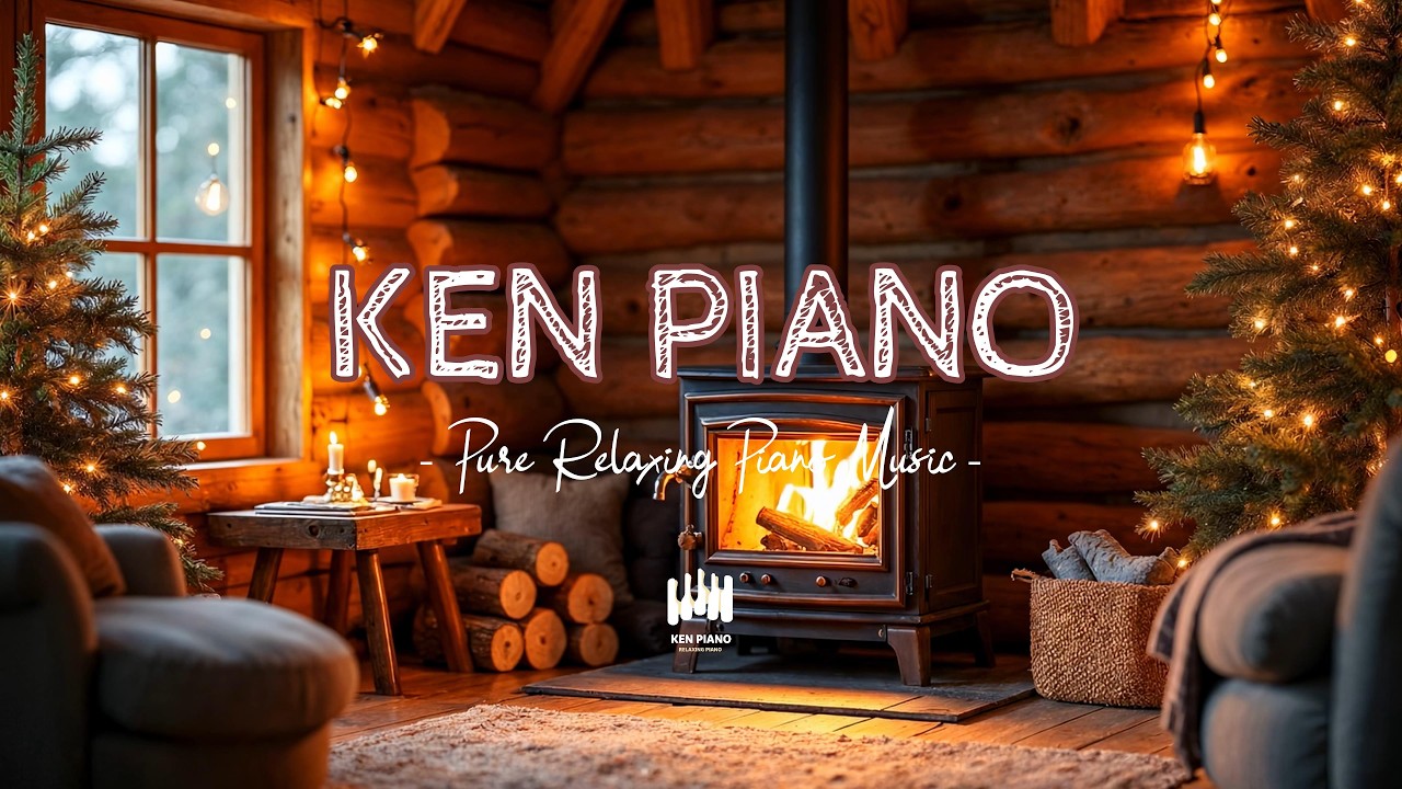 Cozy Fireplace Piano Music 🔥 Relaxing Study & Chill Music for Focus 🎹