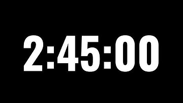 2 Hour 45 Minute Timer   165 Minute Countdown Timer