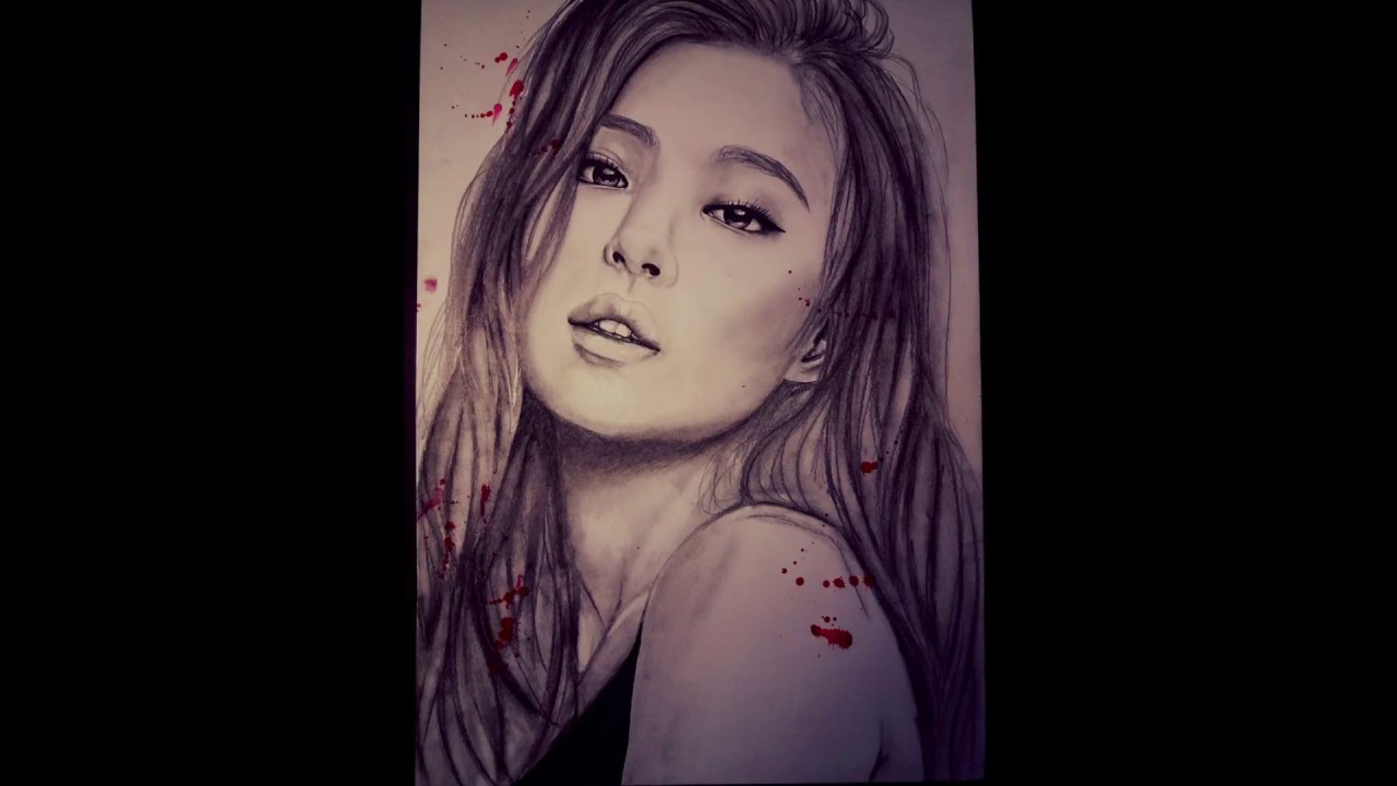 JENNIE BLACKPINK SPEED DRAWING BY KDRAW YouTube