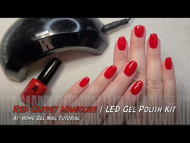 Red Carpet Manicure Tutorial - LED Gel Polish - YouTube