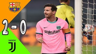 ملخص مباراة برشلونة و يوفنتوس 2-0 دوري أبطال أوروبا 2020