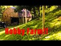 #145 Hobby Farm update. Building fence and Pouring a concrete pad for goats!