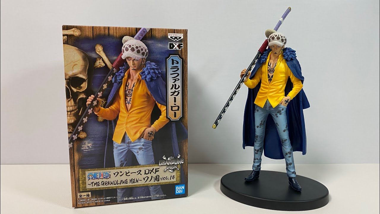 Unboxing One Piece Dxf The Grandline Men Vol 14 Trafalgar Law Figure Asmr Youtube