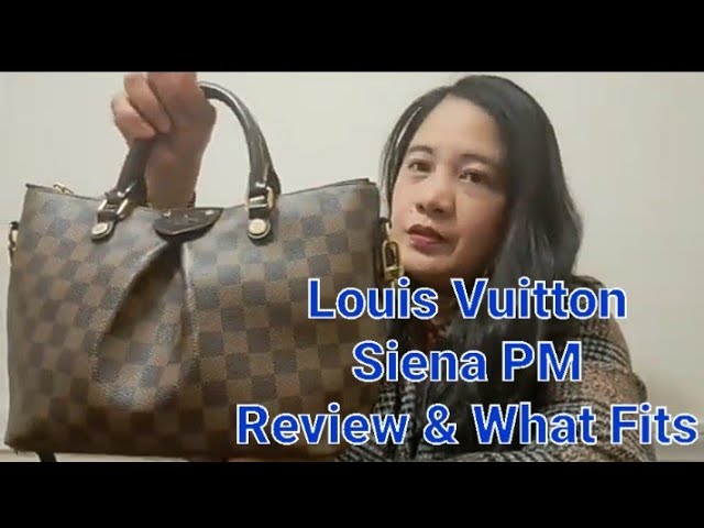 Louis Vuitton Damier Ebene Siena PM Shoulder Bag Brown