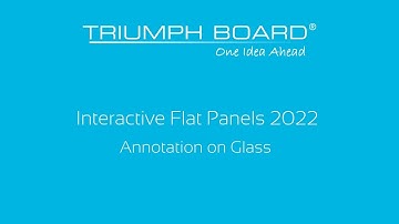TRIUMPH BOARD Interactive Flat Panels 2022 - Quick annotation on glass