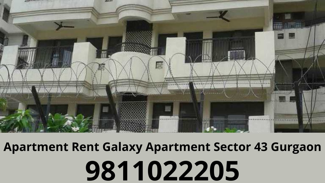 Apartment Rent Galaxy Apartment Sector 43 Gurgaon 9811022205 YouTube