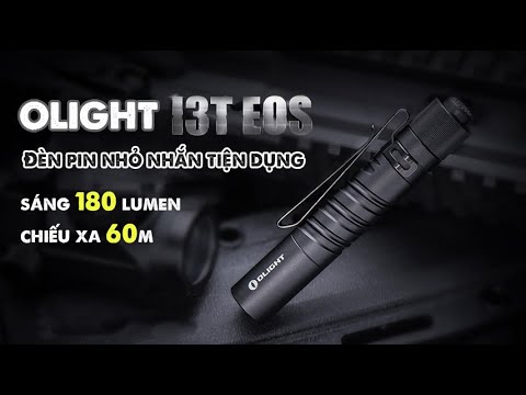 eos black 2022 Đèn pin móc khóa OLIGHT I3T | EOS BLACK | độ sáng 180Lumen, tầm chiếu xa 60m, 1 pin AA, tiện ích