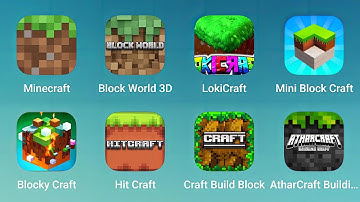 Minecraft, Block World 3D, Lokicraft, Mini Block Craft, Blocky Craft, Hit Craft, Craft Build Block