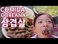 Receta comida coreana Samgyeopsal 삼겹살. y ssamjang