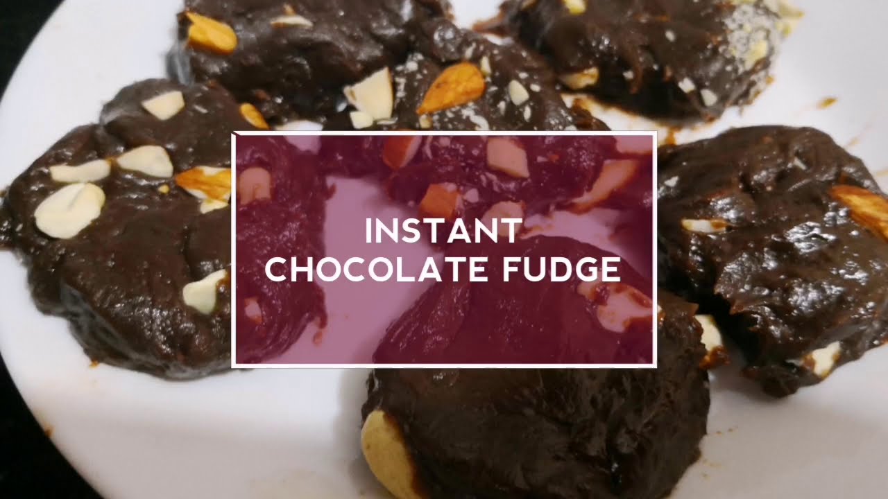 Instant Chocolate fudge YouTube