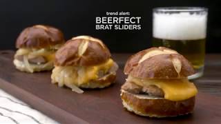 Beer-fect Brat Sliders
