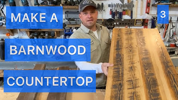 PART 3 How to build a solid barnwood countertop / table top