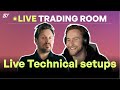 Live Technical Setups | Gold, NASDAQ &amp; EUR/USD