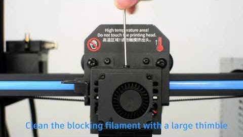 GEEETECH A10 3D printer | clean hotend