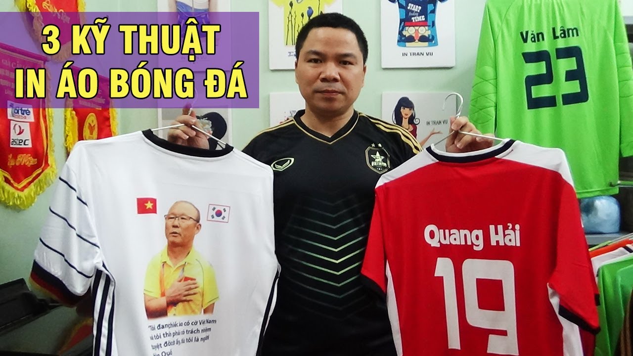 Cách in áo bóng đá tại nhà: In lụa áo bóng đá, in... - youtube
