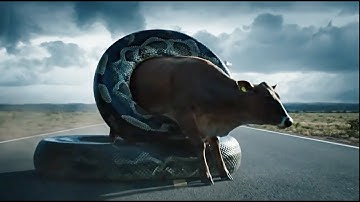 Animal Rescue : Courageous Rescue Team Fights Giant Python to Save Innocent Cow 🐍 Part 1