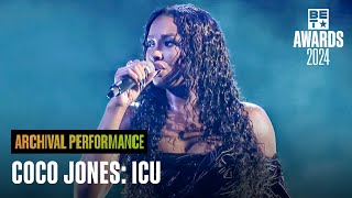 Coco Jones Delivers That Modern Day Soul With Her Performance Of 'ICU' | BET Awards '24