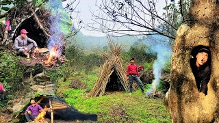 FULL VIDEO 30 Days Solo Camping Building a Shelter, Cooking and Spending the Night in the Woods