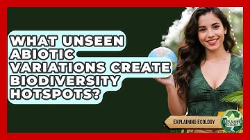 What Unseen Abiotic Variations Create Biodiversity Hotspots? - Explaining Ecology