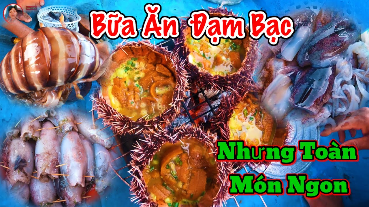 Những Bữa Ăn Đạm Bạc Của AE Thợ Lặn | Ăn Hải Sản Tự Bắt - youtube