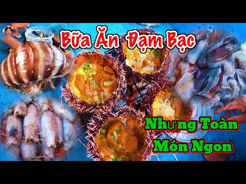 Video Những Bữa Ăn Đạm Bạc Của AE Thợ Lặn | Ăn Hải Sản Tự Bắt - youtube