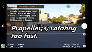 How to fix - DJI Mini propellers rotating too fast!