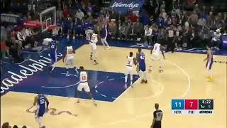 BEN SIMMONS FIRST CAREER 3 POINTER