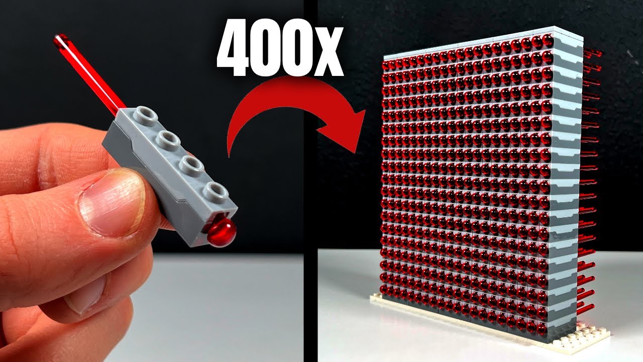 ⁣Firing 400 LEGO Spring Loaded Shooters at once!