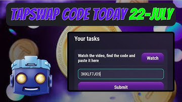 Tapswap Bitcoin Integration Code | Bitcoin Integration Code | Tapswap Video Code Today 22 July