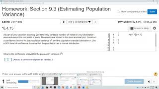 Elementary Stats Lesson 122: Confidence Intervals for SD and Variance (Section 9.3 Problems 7-9)