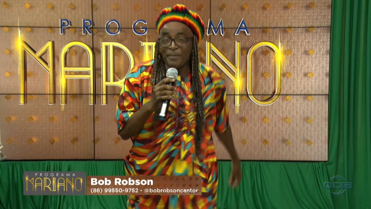 Cantor Bob Robson se apresenta no programa Mariano 07 08 2023