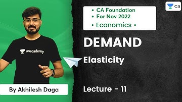 L11 |  Demand | Elasticity | Akhilesh Daga | CA Foundation Pro