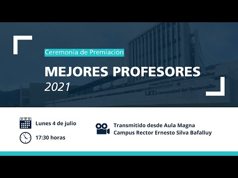 Ceremonia de Premiación | Mejores Profesores 2021 | Sede Santiago