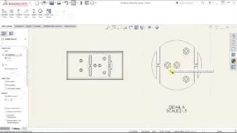 Modifying the Border of a Detail View in SOLIDWORKS