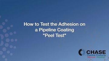 Testing the adhesion of a pipeline coating also know as "Peel Test"
