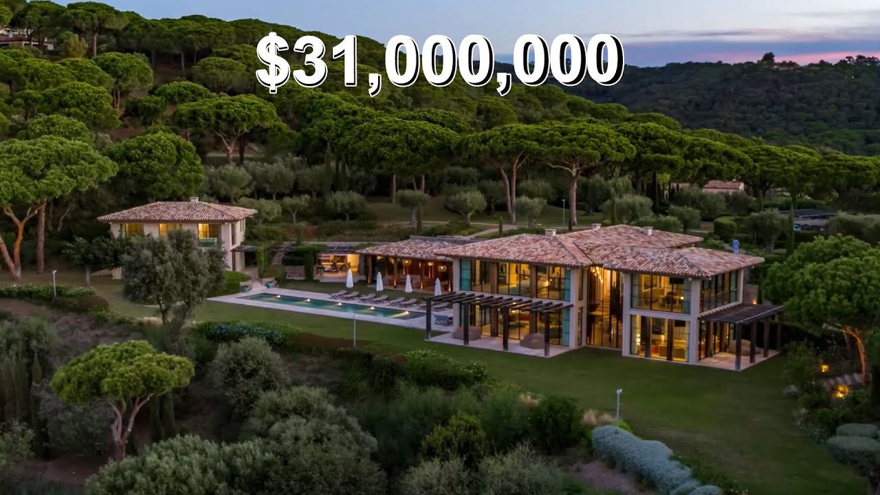 Touring a $31,000,000 St Tropez Mansion With Ocean Views! - YouTube