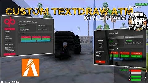 [ SHARE ] TEXTDRAW ATM FIVEM NO PASARAN