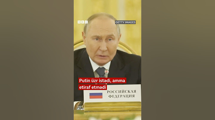 Putin Əliyevdən üzr istədi, ancaq təyyarə barədə etiraf etmədi