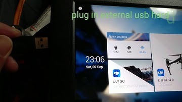 Using DJI Crystalsky to copy file from micro SD card to external harddisk