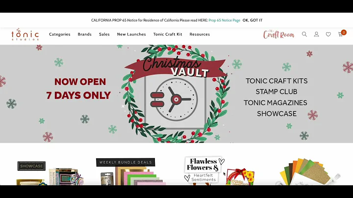 Tonic Studios Vault Now Open & Spellbinders Sales!