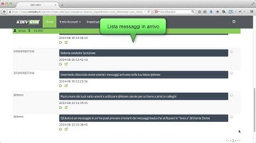 Demo ricezione SMS - KDEV SMS