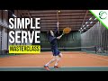 Simple tennis serve technique masterclass for beginners