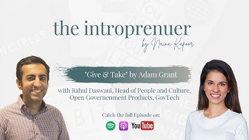 Ep 3: "Give & Take" with Rahul Daswani