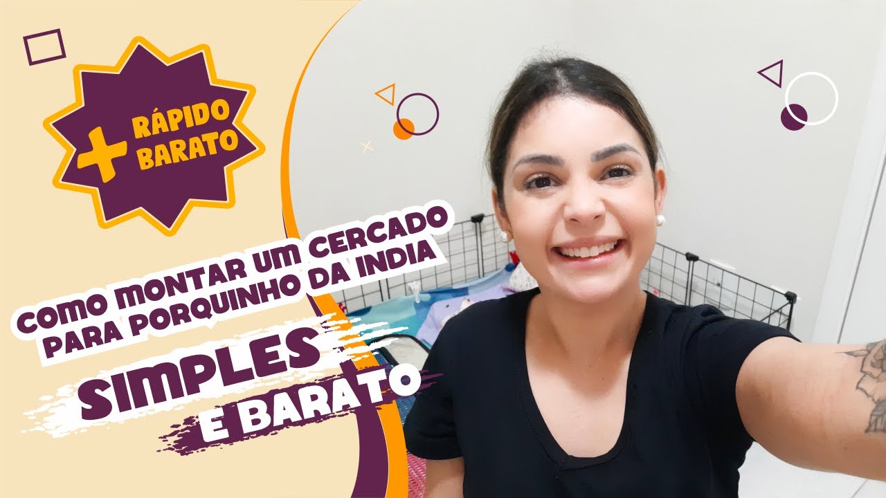 COMO MONTAR UM CERCADO PARA PORQUINHO DA ÍNDIA – FÁCIL E BARATO