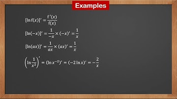 9709 P3 - 7.2 Derivative of y = ln x