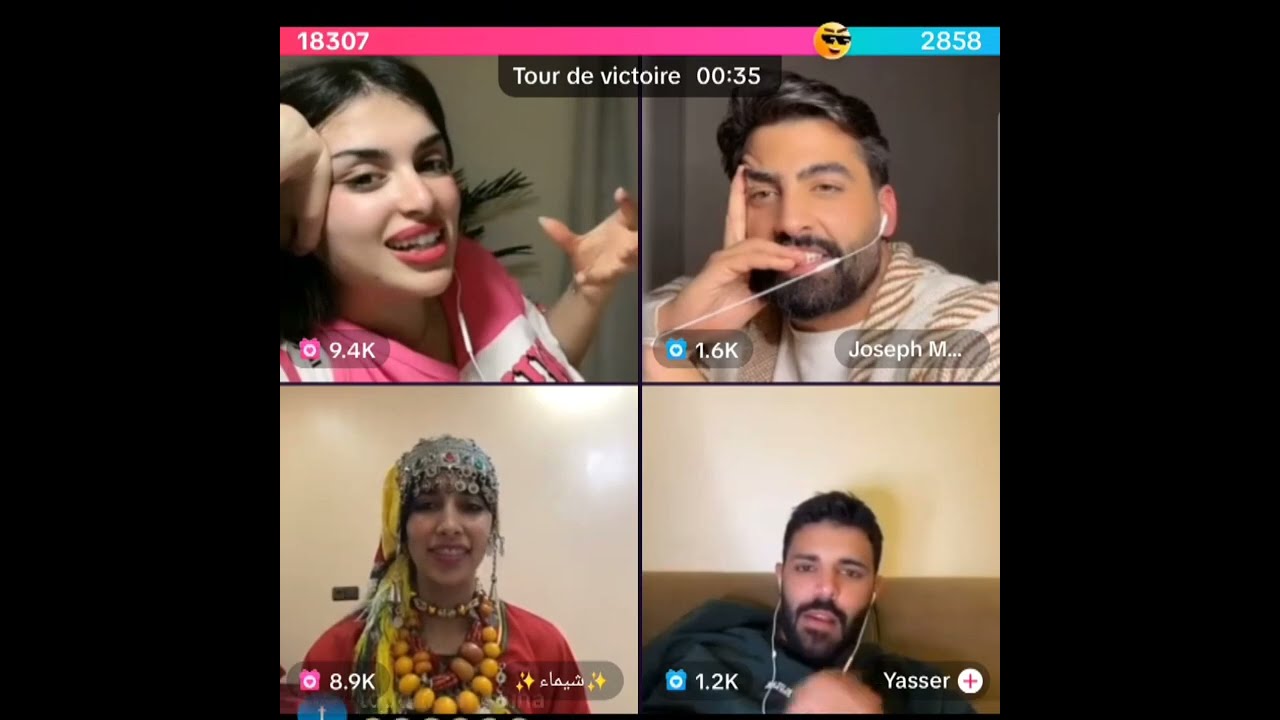 قست ميس دعاء مع جوزيف وشيماء وياسر الرباعي الجميل فرحت دودو لما شافت شيماء بالزي الامازيغي 🤩😄
