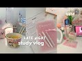 Late night study vlogpulling an all nighter lots of coffee kskincare routine productive  cozy