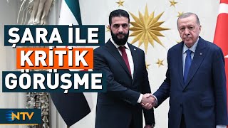 Cumhurbaşkanı Erdoğan Şara İle Görüştü Suriyedeki Son Durum Hakkında Bilgi Aldı Ntv Resimi